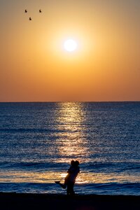 Sunrise ocean sea photo