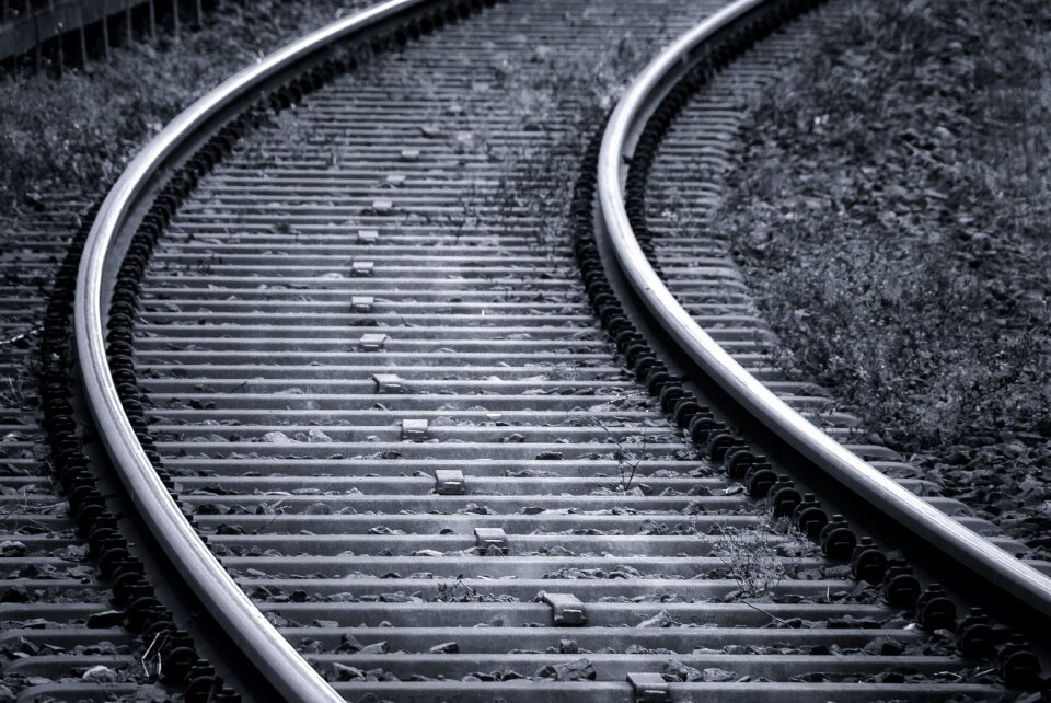 Train railway sleepers railway