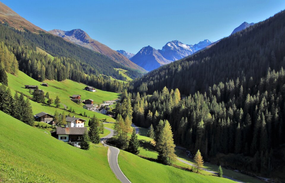 Alpine village high davos