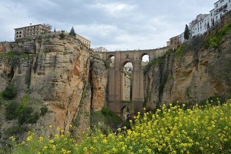 Ronda new bridge andalusia photo