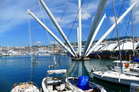 Genoa port boats photo
