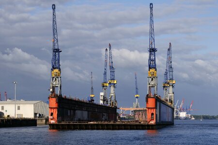 Shipyard port hamburg