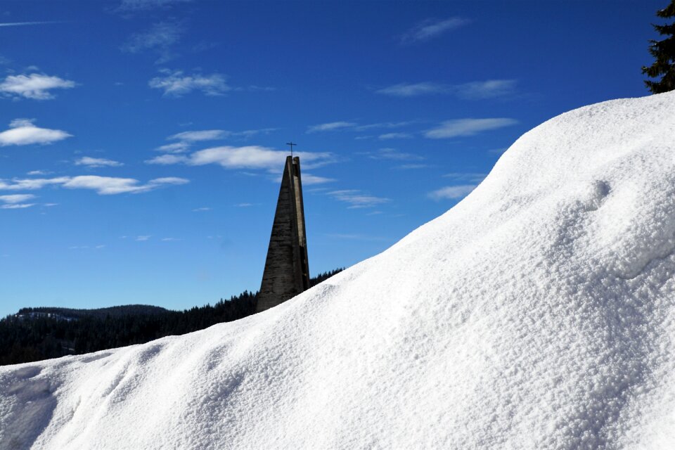 Black forest clouds view