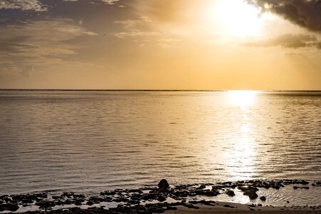 Tahiti lagoon sea