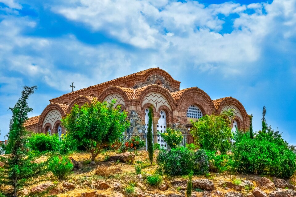 Building monastery stone photo