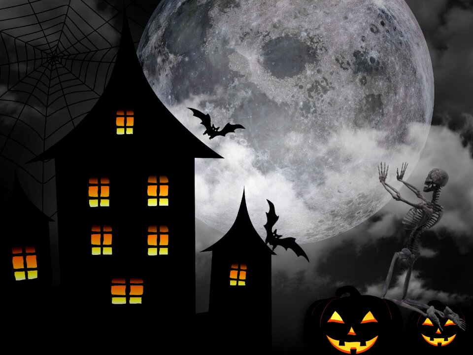 Horror mysterious black