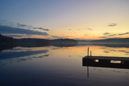 Sky water reflection photo