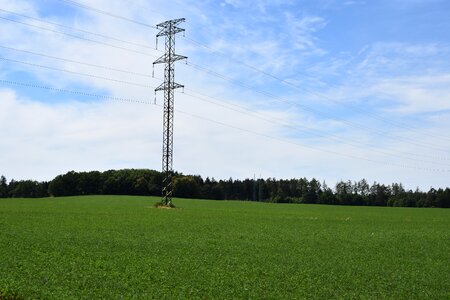 Electrical wiring sky czech republic photo