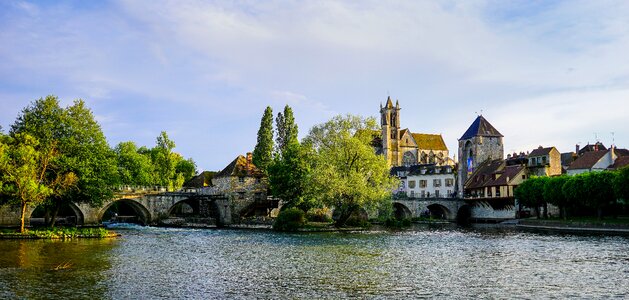 Landscape town france photo