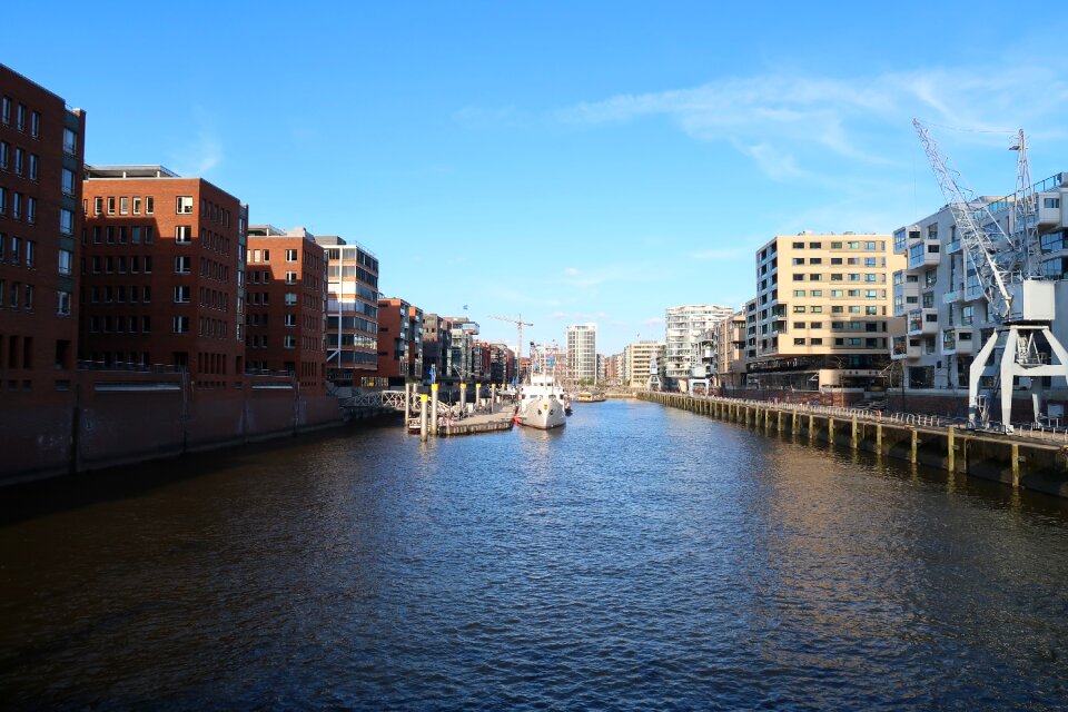 Hamburg warehouse area the scenery