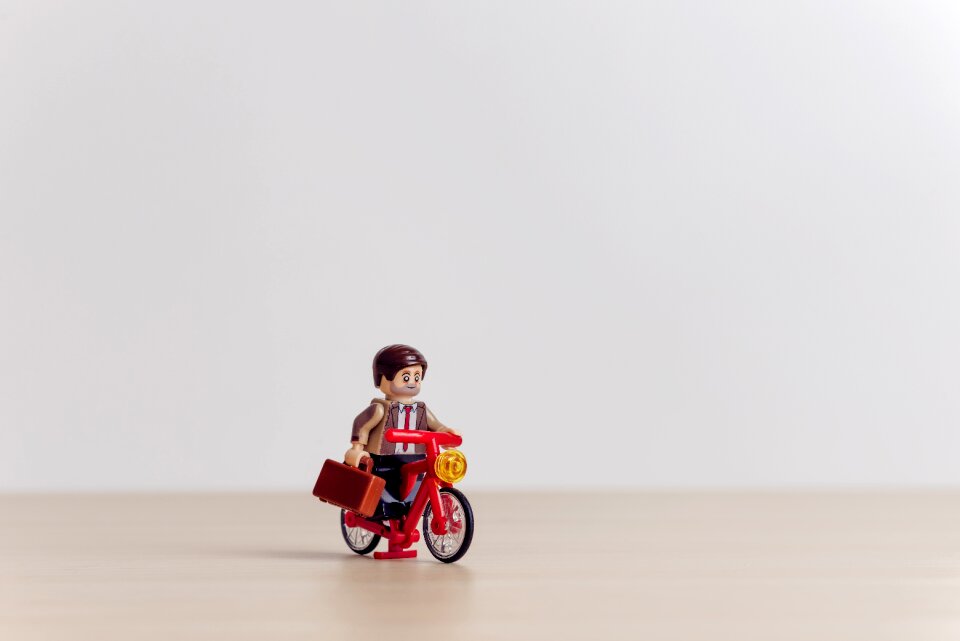 Biking business businessman