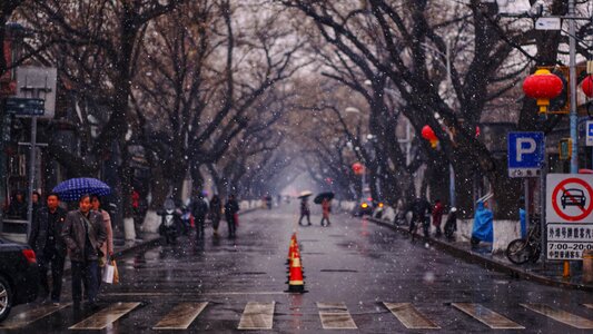Winter beijing street