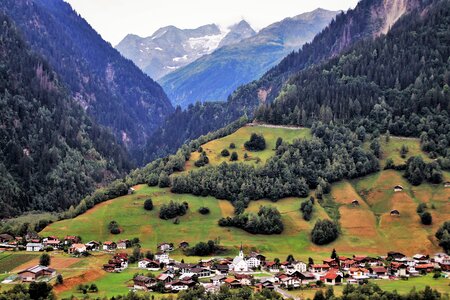 Mountains landscape panorama photo