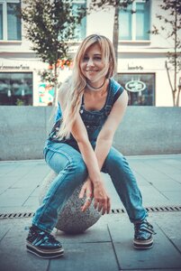 Street city posing