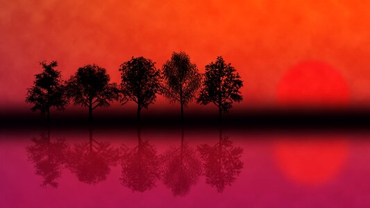 Nature lake scenic