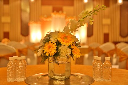 Wedding flowers blur