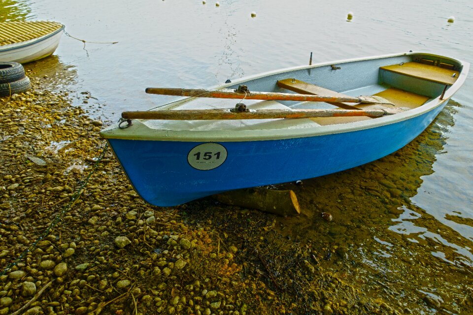 Rowing boat lake wood