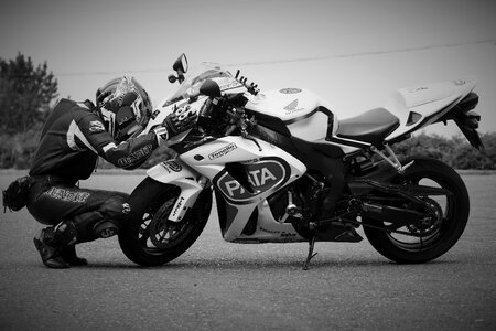 Motorcycle racing sports
