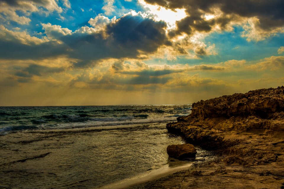 Coast beach landscape