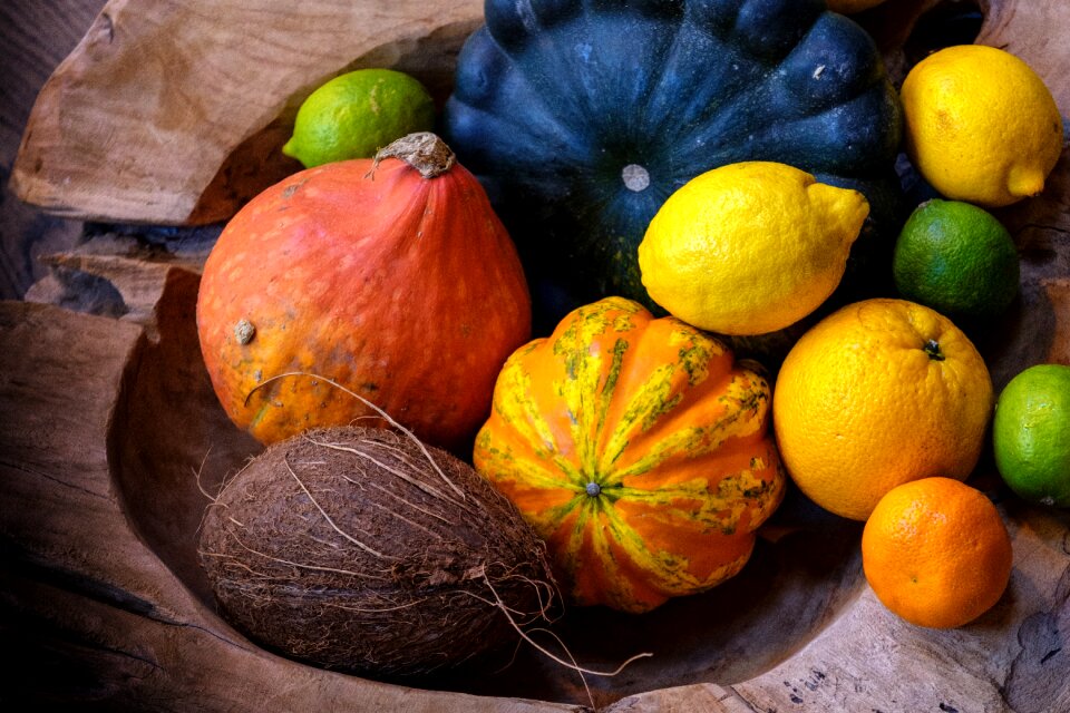 Coconut autumn vegetables