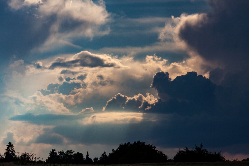 Weather evening thunderstorm