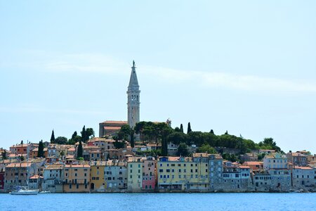 Istria historic center sea view photo