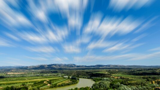 Ebro river riu ebre panoramic