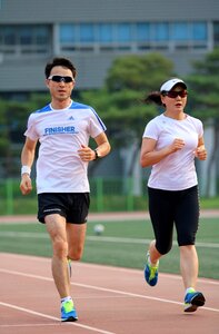 Track jogging playground