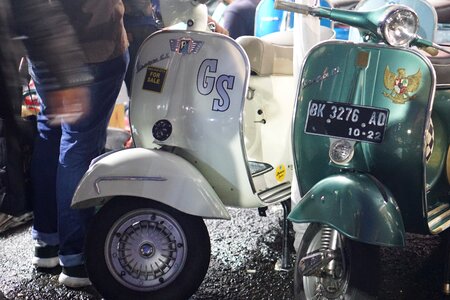 Vespa wasp scooter