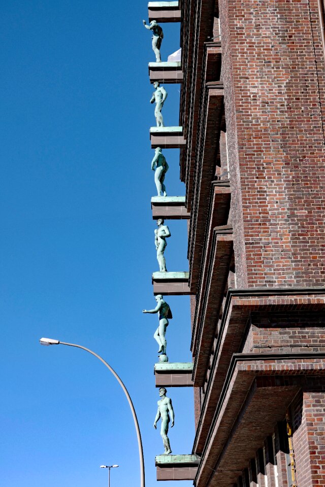 Brick classic architecture building