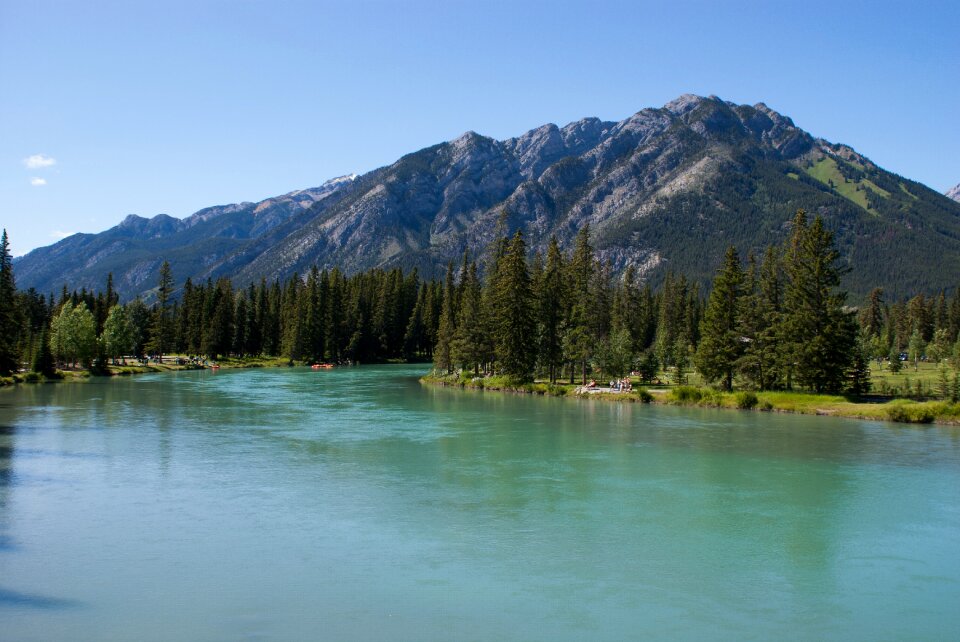 Landscape lake water