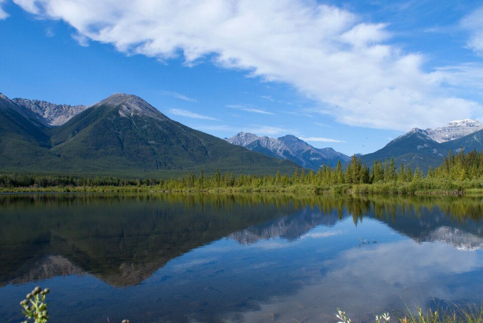 Landscape lake water