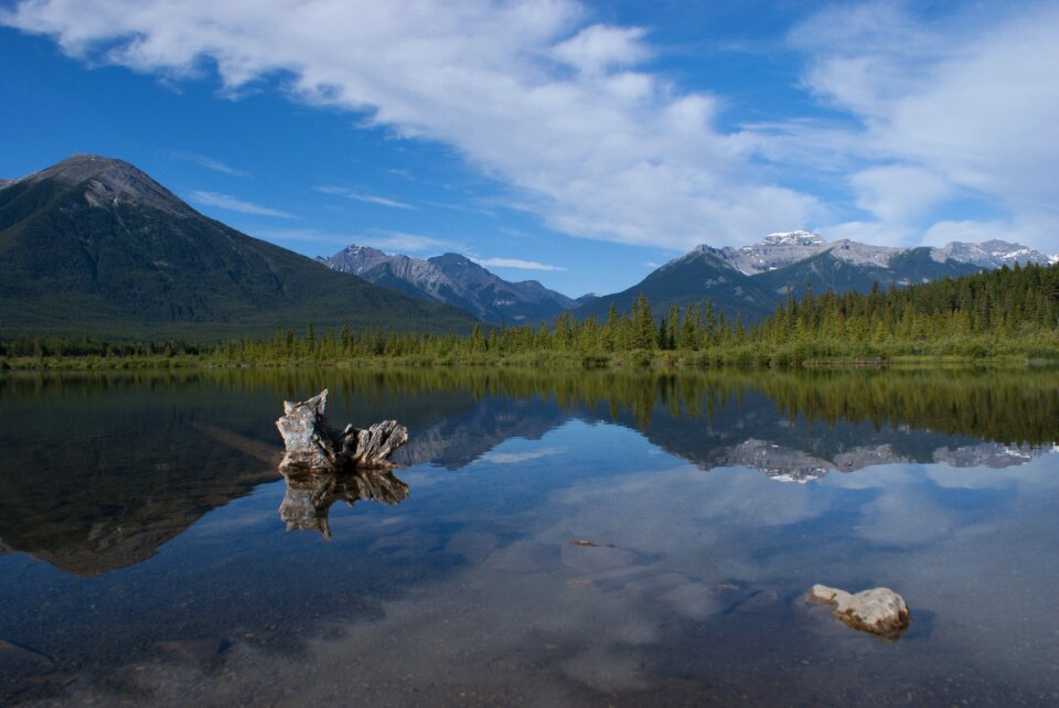 Landscape lake water