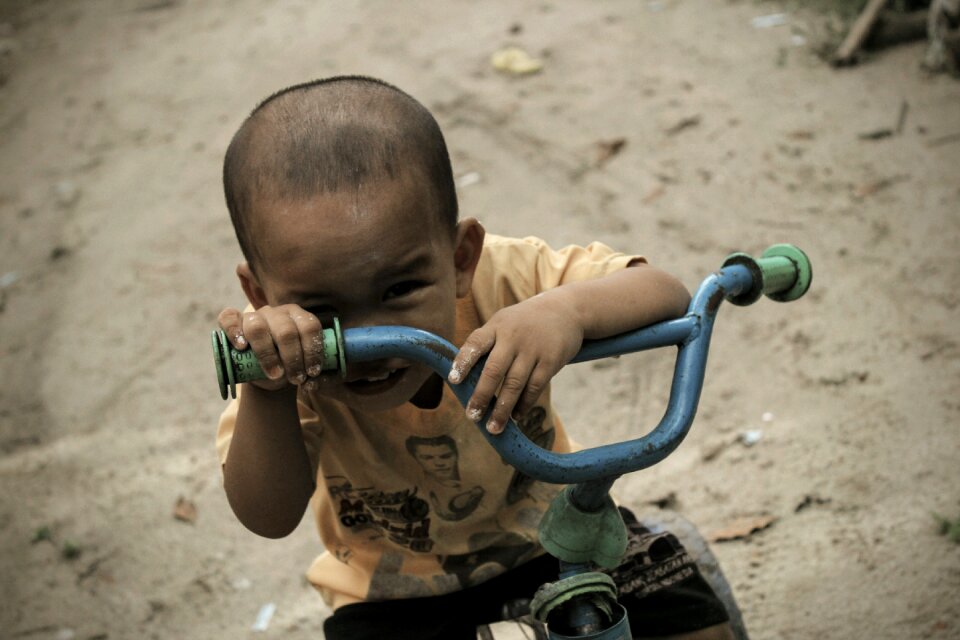 Child bike people