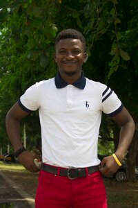 Boy golf shirt street