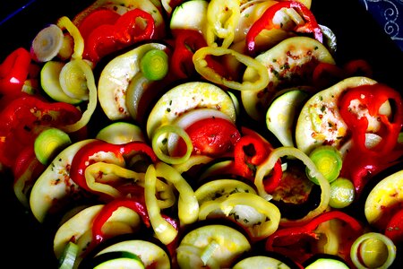 Cooking vegetables healthy photo