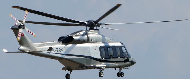 Helicopter agusta-westland silver