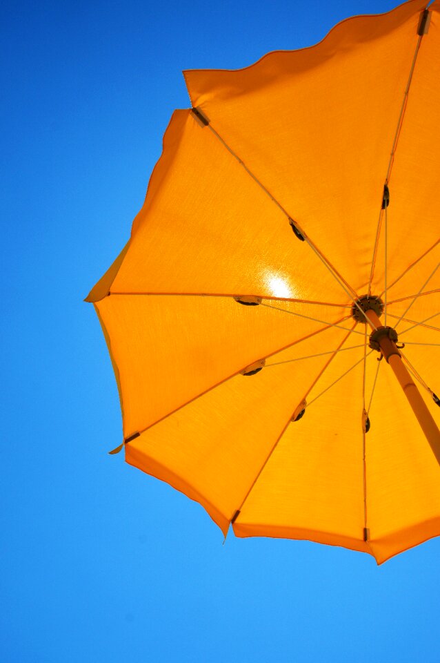 Holiday umbrella beach