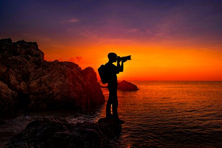 Photographer photo isolated