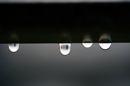 Water raindrop beaded