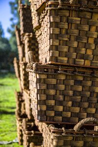 Basket wicker decoration