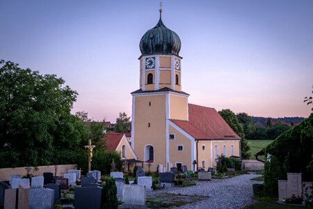 Evening sun catholic christian photo