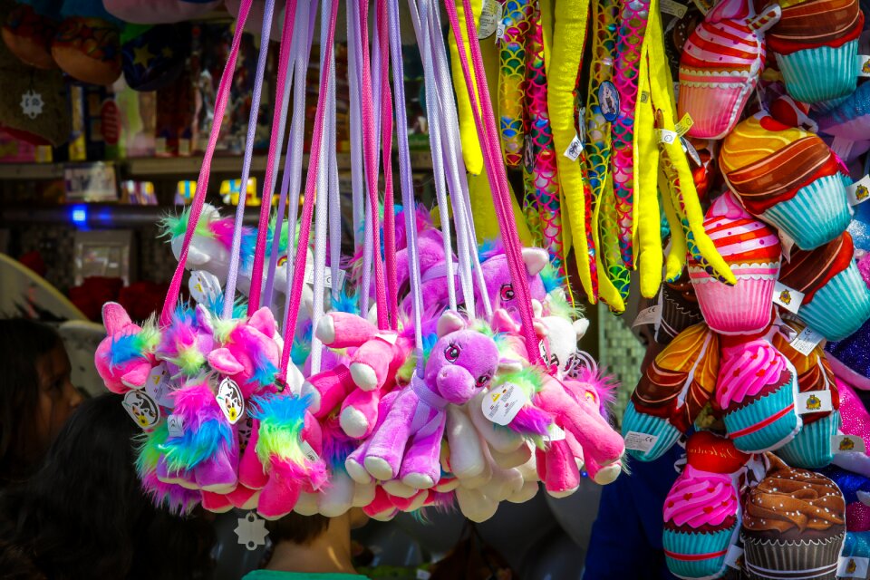 Fairground soft toy doll