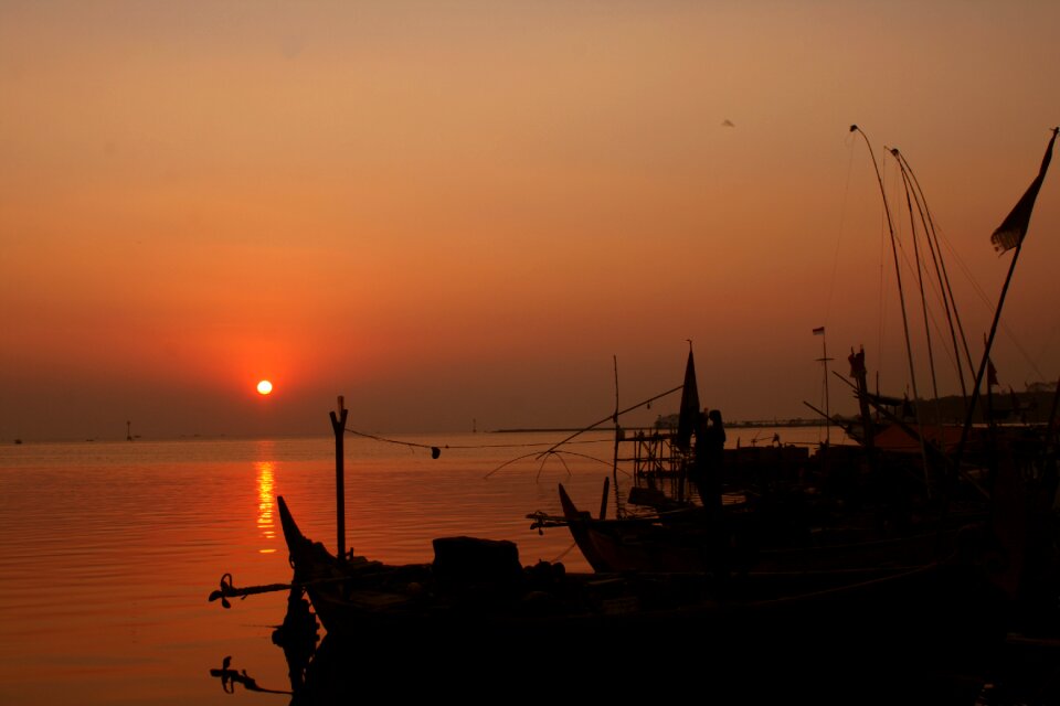 Tropical sea twilight dawn