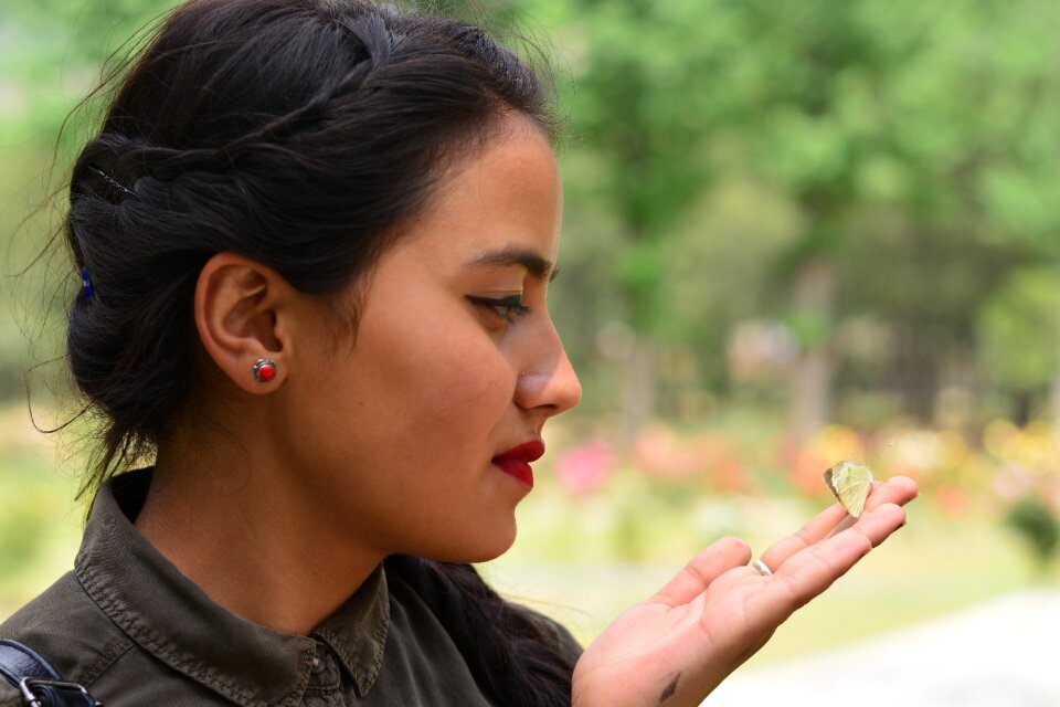 Girl nature love