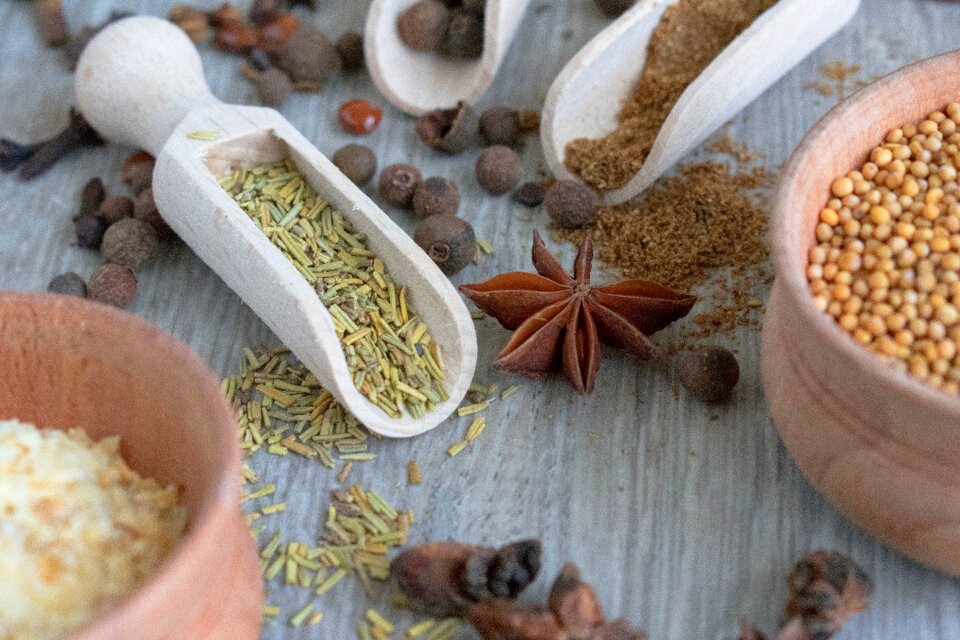 Krupnyj plan aroma seasoning