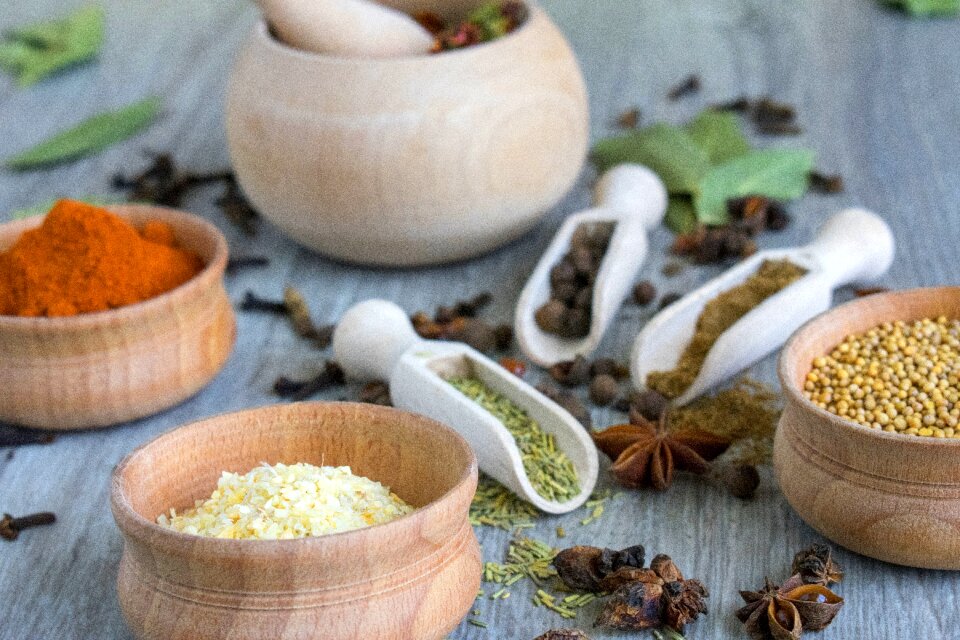 Krupnyj plan aroma seasoning