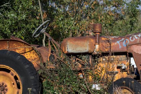 Wreck machine agriculture photo