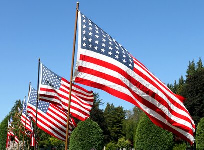 Flags america blue memory