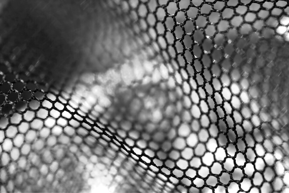 Fabric holes abstract